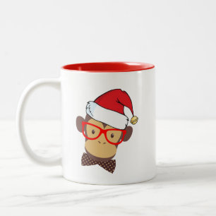 Weihnachts Lieblingsmönchen mit lustigem Weihnacht Zweifarbige Tasse