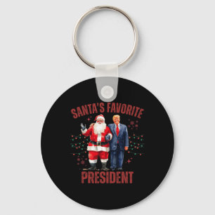 Weihnachts-Lieblingspräsident Funny Trump X Schlüsselanhänger