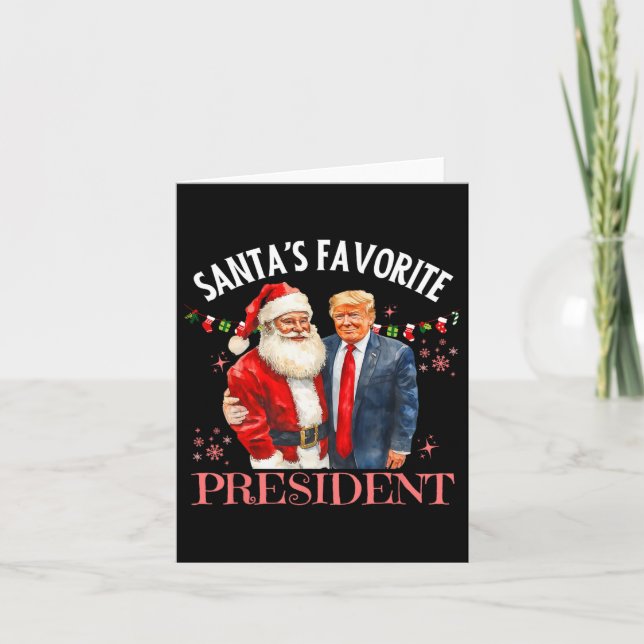 Weihnachts Lieblingspräsident Trump 47. Karte (Vorderseite)
