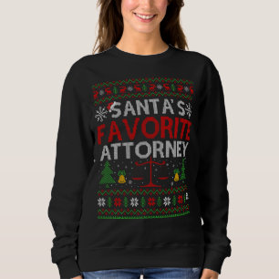 Weihnachts Lieblingsstaatsanwalt Xmas Ugly Anwalt Sweatshirt