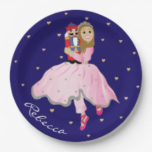 Weihnachts Light Brown Ballerina Clara Papierplatt