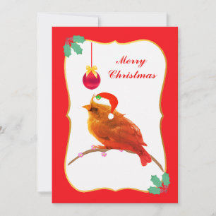 Weihnachts-Little Bird Flat Holiday Card Feiertagskarte