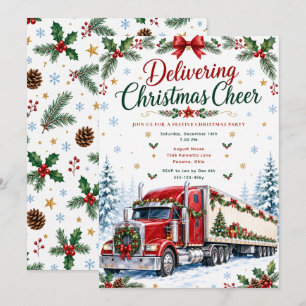 Weihnachts-LKW-Feier Einladung