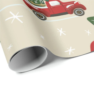 Weihnachts-LKW-Geschenkpapier Geschenkpapier