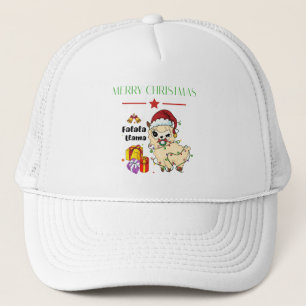 Weihnachts-Llama-Trucker-Mütze Truckerkappe