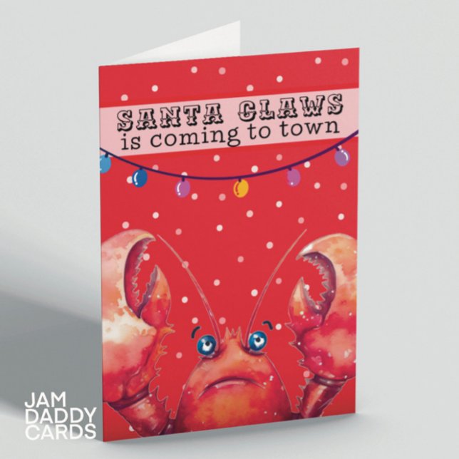 Weihnachts-Lobster Feiertagskarte (Von Creator hochgeladen)