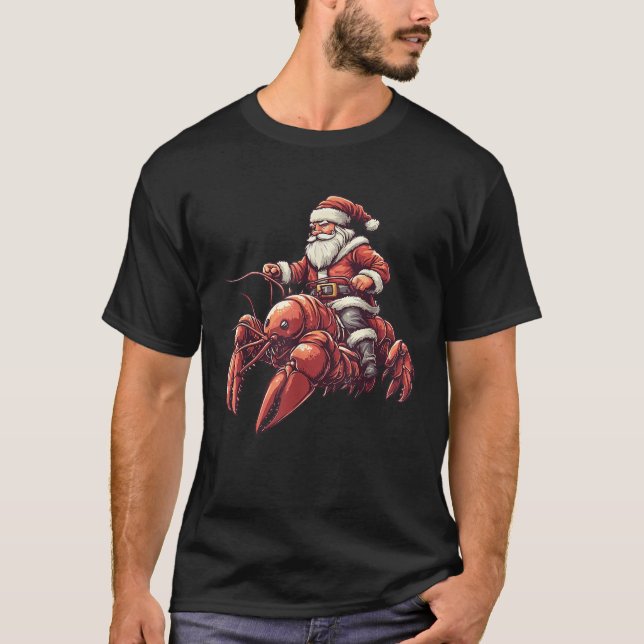 Weihnachts-Lobster Weihnachts-Hummer Weihnachten T-Shirt (Vorderseite)