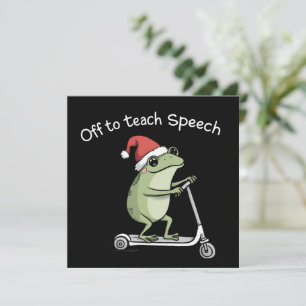 Weihnachts-Logopäde Logopädie Kommunikation Feiertagskarte