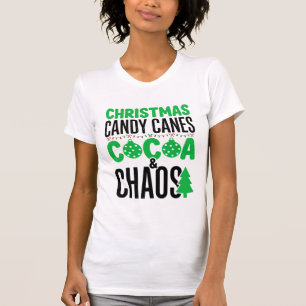 Weihnachts-Lutscher-Kakao-Chaos-Design T-Shirt