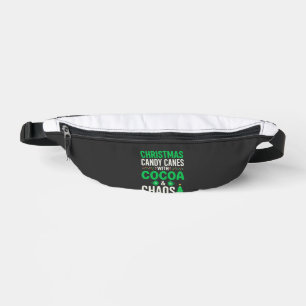 Weihnachts-Lutscher-Kakao-Chaos-Feiertag Bauchtasche