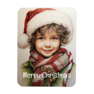 Weihnachts Mädchen Benutzerdefiniert 10 von 25 Magnet