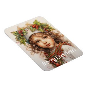 Weihnachts Mädchen Benutzerdefiniert 23 von 25 Magnet