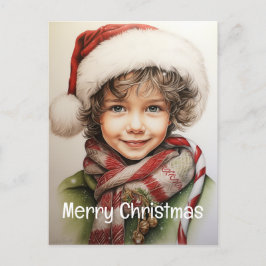 Weihnachts Mädchen Custom 10 von 25 Feiertagspostkarte