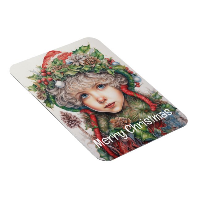 Weihnachts Mädchen Custom 14 von 25 Magnet (Rechte Seite)