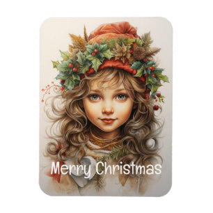 Weihnachts Mädchen Custom 25 von 25 Magnet