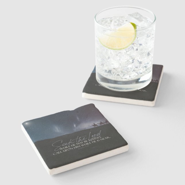 Weihnachts-Magi-Bionzept Steinuntersetzer (Seitenansicht)