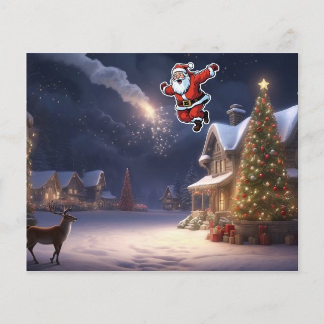 Weihnachts-Magie ist in der Luft und das neue Jahr Flyer (Vorne)