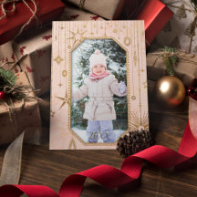 Weihnachts-Magie Pink-Gold-Stars-Foto