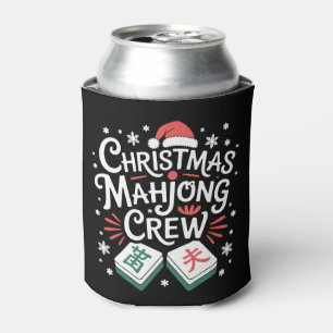Weihnachts-Mahjong-Crew Santa Hut Xmas Familie Dosenkühler