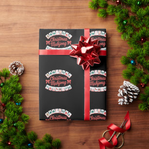 Weihnachts-Mahjong-Kacheln Bögen Weihnachten Ferie Geschenkpapier