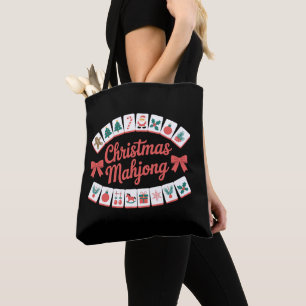 Weihnachts-Mahjong-Kacheln Schleifen Xmas Urlaubsz