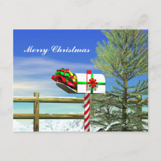 Weihnachts-Mailbox Feiertagspostkarte