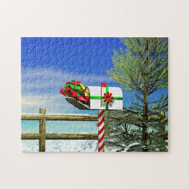 Weihnachts-Mailbox Puzzle (Horizontal)