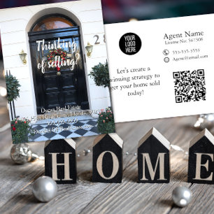 Weihnachts-Mailer-Bewerbung Real Anwesen Marketing Postkarte