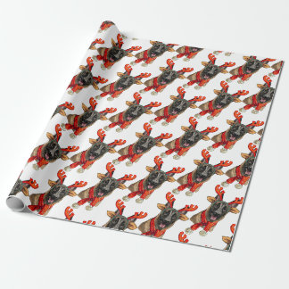 Weihnachts-Malinois-Hund Geschenkpapier