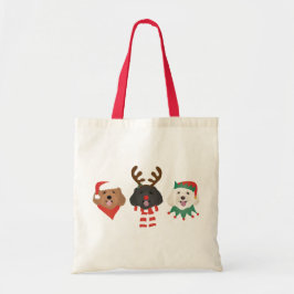 Weihnachts-Maltipoo-Hunde Tragetasche