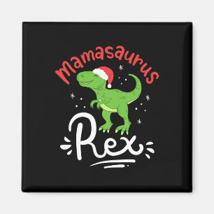 Weihnachts-Mama-Saurus-Rex-Dinosaurier-Mutter-Xmas Magnet