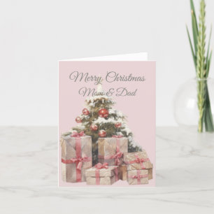 Weihnachts-Mama und Vater Dankeskarte