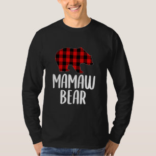 Weihnachts Mamaw Bär Shirt Oma Bär Kariert