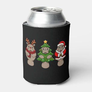 Weihnachts-Manati-Trio-Santa-Rentier-Baum-Xmas Dosenkühler