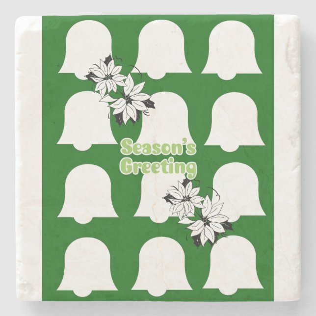Weihnachts-Marble-Stone-Untersetzer Hochzeit Grüße Steinuntersetzer (Vorderseite)