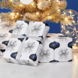 Weihnachts-Marine-Schmetterling-Samt-Muster Geschenkpapier