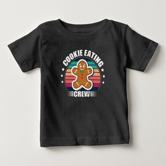 Weihnachts-Matching Family Cookie Essen Crew Baby T-shirt (Vorderseite)