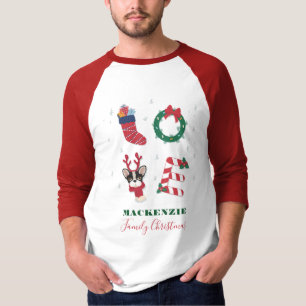 Weihnachts-Matching-Liebe Personalisiert T-Shirt