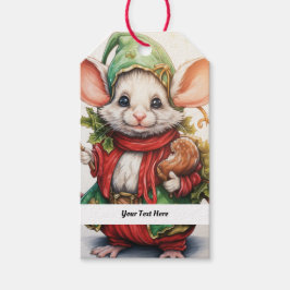 Weihnachts-Maus 46 Ihr Text hier Geschenkanhänger