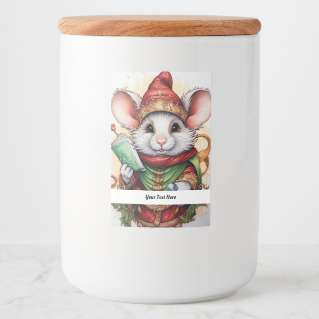 Weihnachts-Maus 47 Ihr Text hier Lebensmitteletikett (Vorderseite)