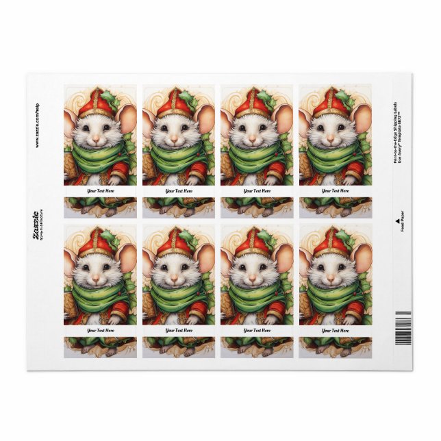 Weihnachts-Maus 5 Ihr Text hier (Vorne)