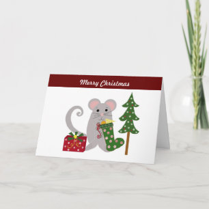 Weihnachts-Maus-Gruß Feiertagskarte