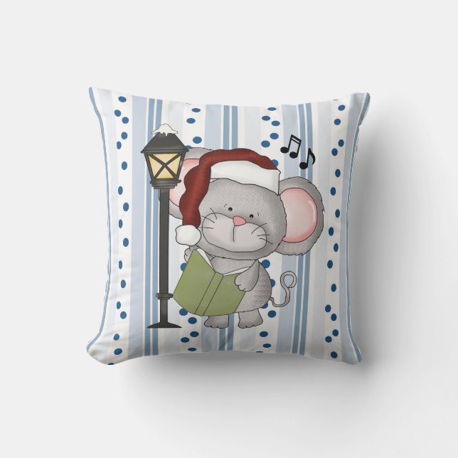 Weihnachts-Maus Holiday Kissen (Vorderseite)