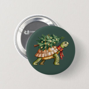 Weihnachts-Meeresschildkröte-Lover-Geschenk Weihna Button
