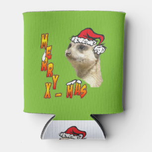 Weihnachts Meerkat individuell anpassbare Can Cool Dosenkühler