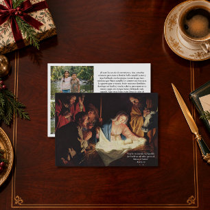 Weihnachts-Mehrfachfoto Zweisprachig Spanisch Weih Feiertagskarte