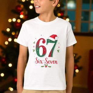 Weihnachts-Meme Sechs Sieben 67 6 7 Feiertag T-Shirt
