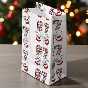Weihnachts-Meme Six Seven 67 6 7 Santa  Kleine Geschenktüte