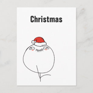 Weihnachts-Memes Naive Ich selbst Anpassbarer Text Feiertagspostkarte
