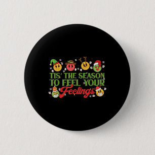 Weihnachts Mental Health Awareness Nurity Therapeu Button